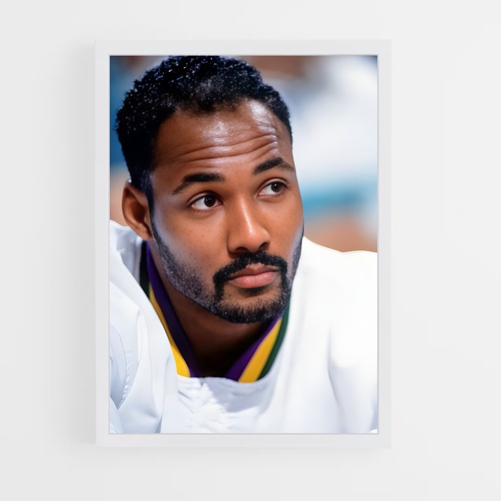 Poster Moustache Charismatique – affiche Basketball (vue 3)